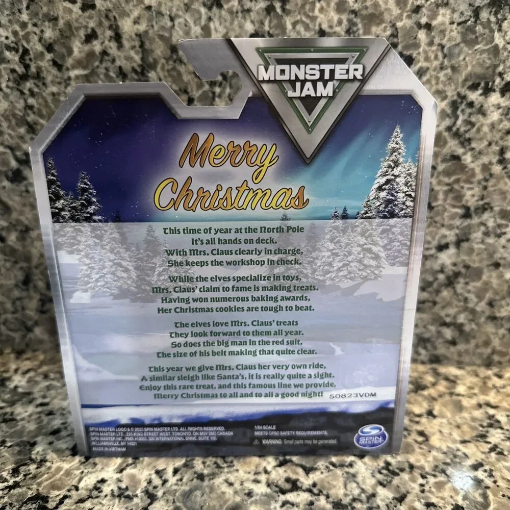 Monster Jam Christmas 2025 Limited Edition 1:64 Mrs. Claus Exclusive
